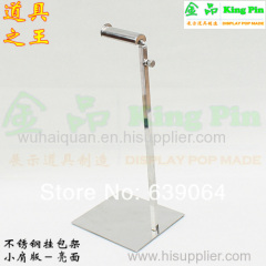 Free shipping high grade stainless steel hanging bag display stand! Stable and high quality display rack