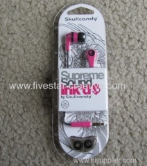 Skullcandy Ink'd 2 Earbud Headphones Pink/Black with Mic/Remote