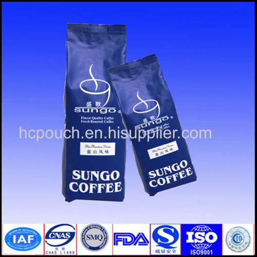 zipper coffee bag with window