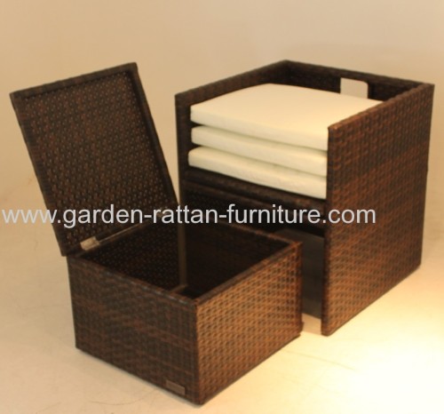 Outdoor modern rattan dining set 11pcs garden sets