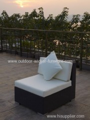 All weather rattan wicker sofa set with waterproof fabric
