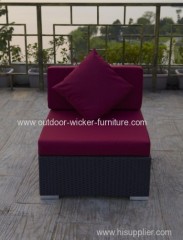 All weather rattan wicker sofa set with waterproof fabric