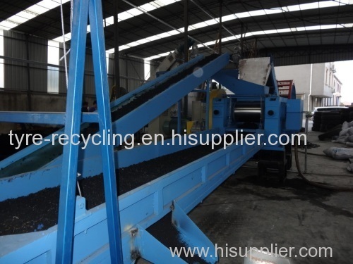 used tire recycling production line