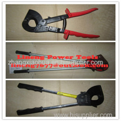 Cable cutter with ratchet system