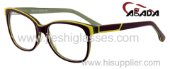 HAND-MADE ACETATE OPTICAL FRAME WITH SPECIAL PATTERN ON THE TEMPLES