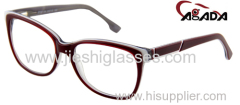 HAND-MADE ACETATE OPTICAL FRAME WITH SPECIAL PATTERN ON THE TEMPLES