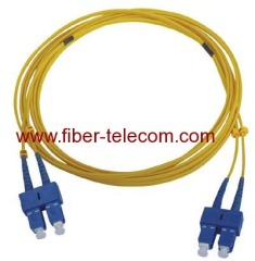 SC to SC Single Mode Duplex Fiber Optical Patch Lead 3M