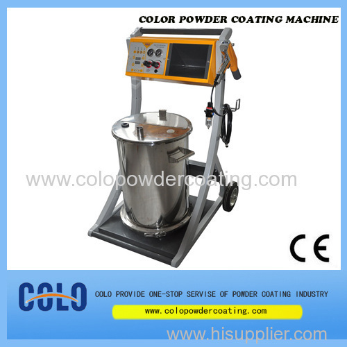 Electrostatic powder coating unit