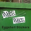Breakable Eggshell Sticker For Arts Graffiti,Self Destructive Vinyl Egg Shell Labels