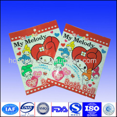 cosmetic tool packaging pouch for heat sealed
