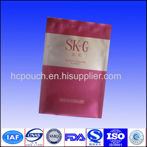 cosmetic tool packaging pouch for heat sealed