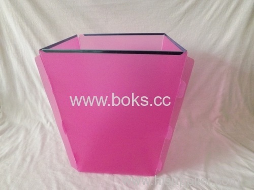 square shape plastic foldable dustbin