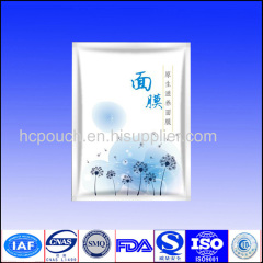 Heat sealed vacuum aluminum foil facial mask bag