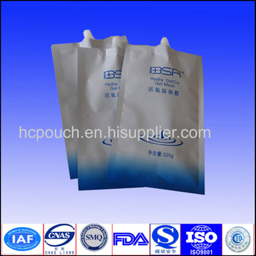 Spout Bag for Cleaning, Pasteurization or Facial Mask