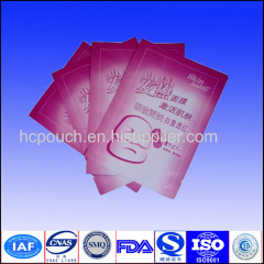 Heat sealed vacuum aluminum foil facial mask bag