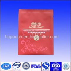 color printed aluminum foil facial mask bag