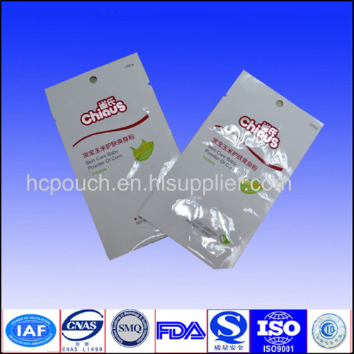 colored plastic packaging bag for eye