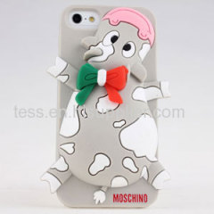 Cute 3D Cartoon Turtle Elephant Silicone Rubber Case Cover for iPhone 5/5S