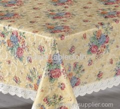 Embossed pvc table cloth or table linen