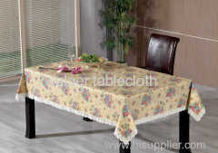 Embossed pvc table cloth for home use