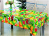 Fruit tansparent plastic table cover