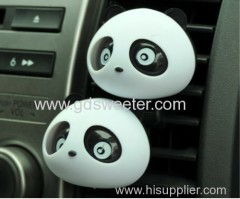 Panda car AC air freshener with shaking eyes