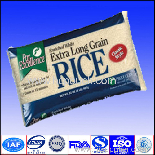 hole top bag for rice package