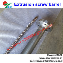 Bimetallic screw shaft barrel for plastic