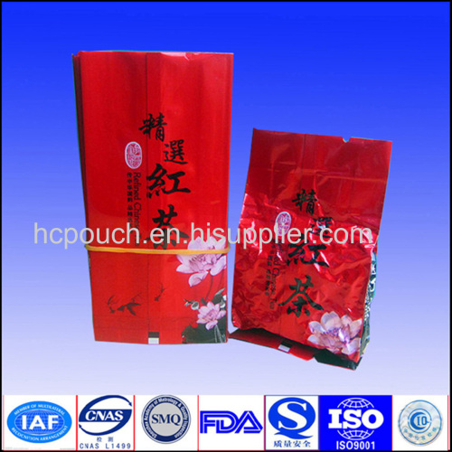 custom colored  packaging bag for tea