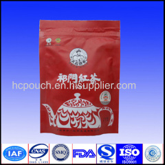 plastic bags for tea packaging with zipper