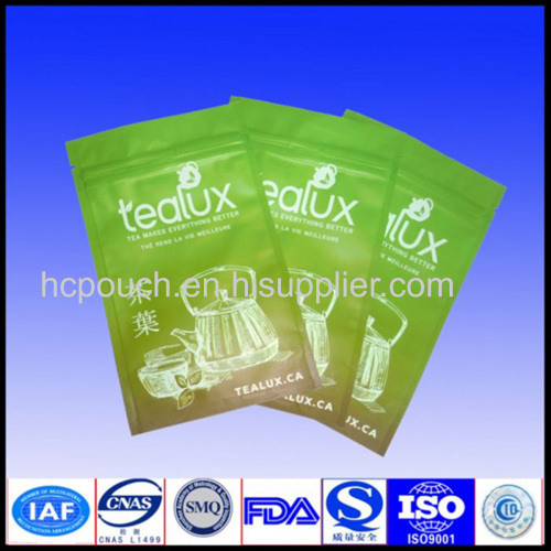 resealable plastic bags for tea packaging