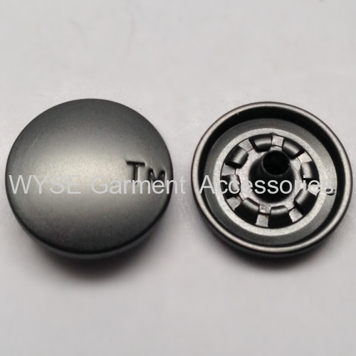 Spring Snap Button Matt Gun Metal Color