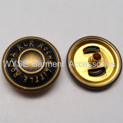 Spring Snap Button Anti Brass Color