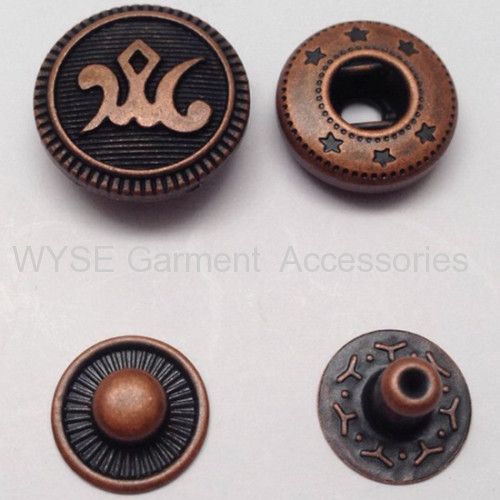 Spring Snap Button Anti Copper Color