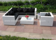 Patio sectional basic sofa sets in outdoor