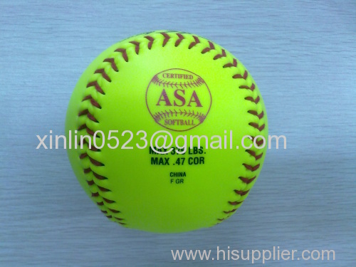 professional softball optic pro yellow cor.47 375 softball