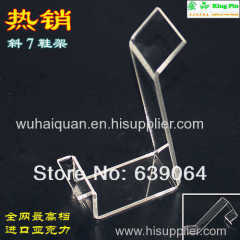 Free shipping support wholesale acrylic shoes display case shoes display stand! Special display rack for shoes