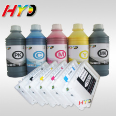 T6931-T6935 refillable ink cartridges for Epson T3000/T5000/T7000 + 5 pcs x 500ml pigment ink