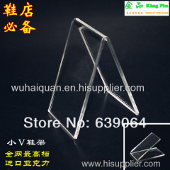 Hot selling A shape high quality acrylic shoes display case ! Free shipping and high quality!