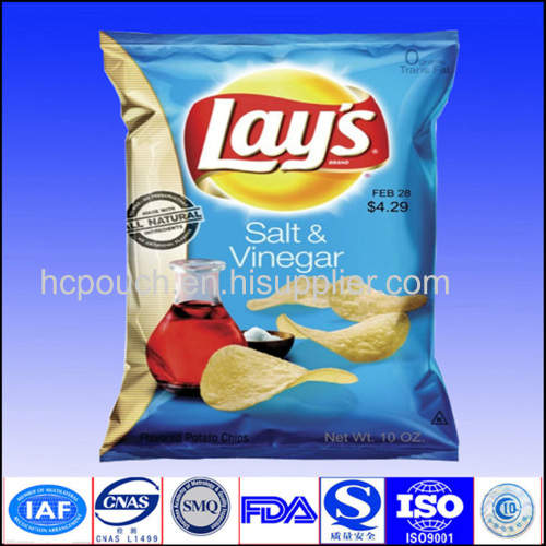 foil potato chips packaging bag