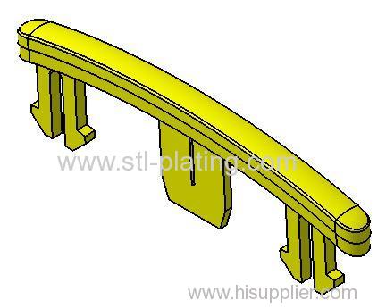 plated trimming bar in car for cup holder