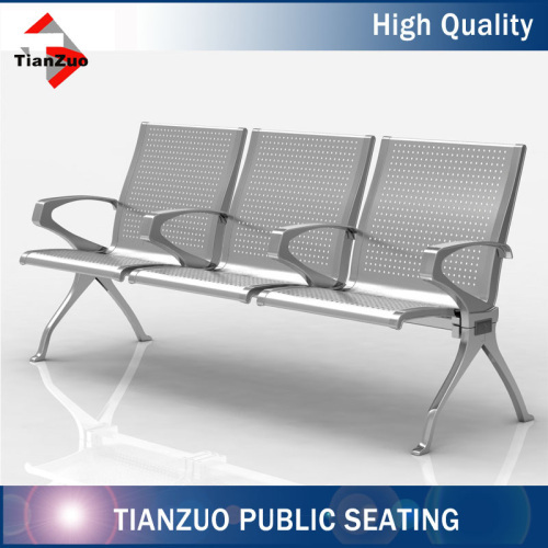 Stainless steel waiting chair for hospital, airport and station terminal