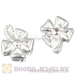 Wholesale Alloy Four Leaf Clover Floating Locket Charms