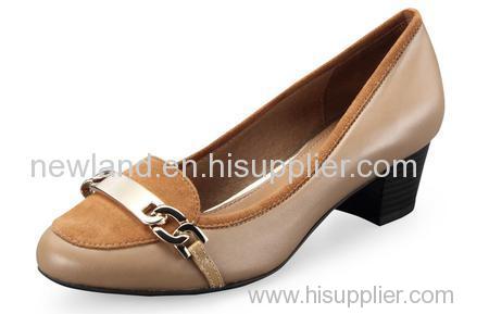 ladies sheep skin pumps shoe