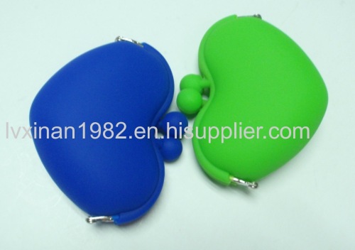 new candy-colored silicone purse  heart-shaped packet of silica on big promotion