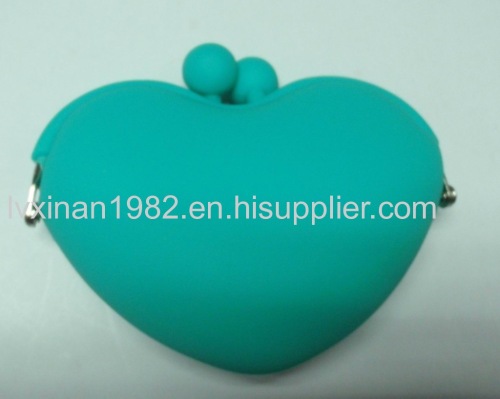 new candy-colored silicone purse  heart-shaped packet of silica on big promotion