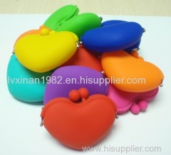 new candy-colored silicone purse heart-shaped packet of silica on big promotion