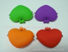 new candy-colored silicone purse heart-shaped packet of silica on big promotion