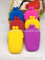 Silicone bag silica phone package girl colorful smart bags can hold key coins Cosmetic pack