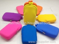 Silicone bag silica phone package girl colorful smart bags can hold key coins Cosmetic pack